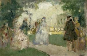 Rokoko-gesellschaft Im Park by Walter Geffcken