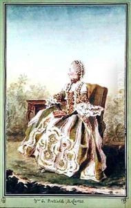 Madame de Montainville de Chartres by Louis Carrogis Carmontelle