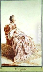 Madame de Pardaillan by Louis Carrogis Carmontelle