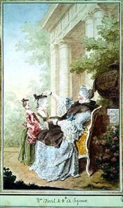 Madame dOrval et Mademoiselle de Wargemont by Louis Carrogis Carmontelle