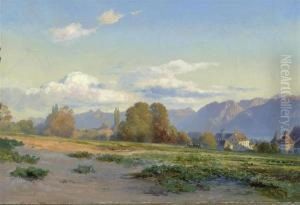 View Over Lake Geneva. 1864.