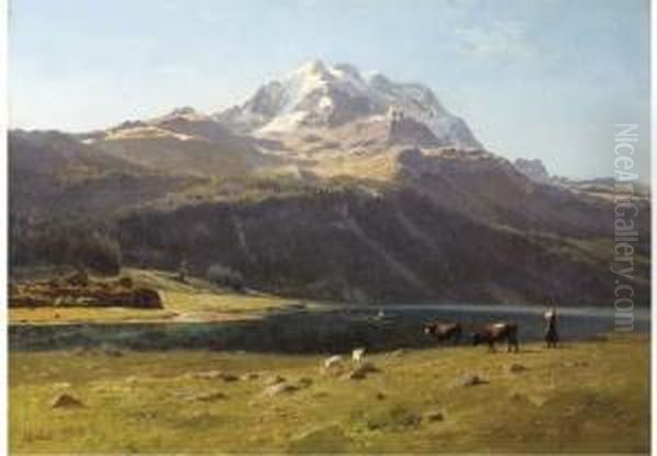 A Swiss Alpine Lake - view 1