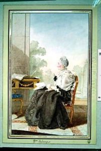 Marie Anne Le Page Madame de Bocage 1710-1802 by Louis Carrogis Carmontelle