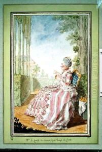 Marie anne Renee Jacqueline Grandhomme de Gizeux La marquise de Brancas by Louis Carrogis Carmontelle