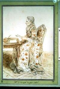 Marie Therese dAlbert dAilly Marquise du Plessis Belliere by Louis Carrogis Carmontelle