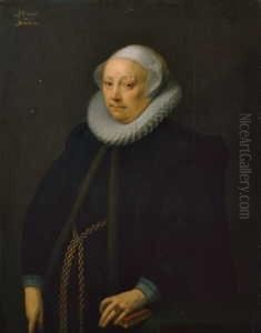 Bildnis Einer Kolner Patrizierin. by Gortzius Geldorp