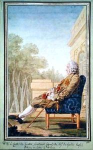 Maurice 1693-1766 Comte de Courten Lieutenant Colonel of the Swiss Guards by Louis Carrogis Carmontelle