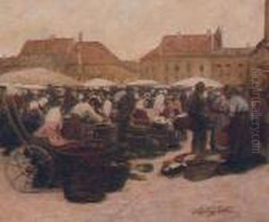 The Market by Johann Nepomuk Geller