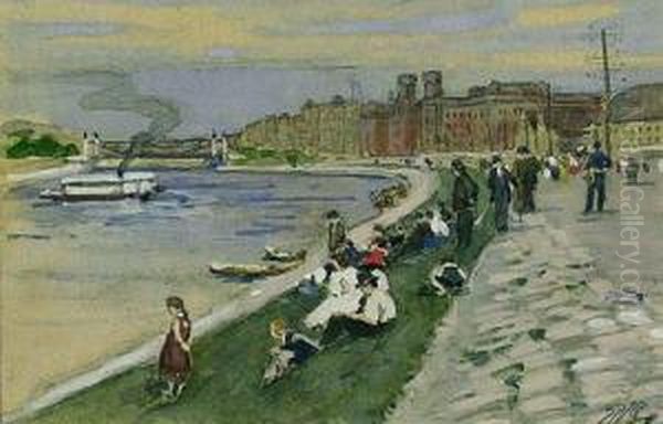 Sommertag Am Donaukanal - view 1