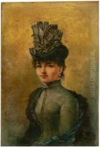 Donna Con Cappellino by Edoardo Gelli