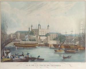 Vue De La Tour De London, Himely by John Gendall
