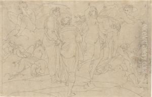 The Condemnation Of Paolo And Francesca (dante, Inferno, 5) by Bonaventura Genelli