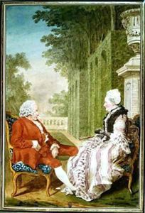 Mr Davout et Mrs Castel by Louis Carrogis Carmontelle