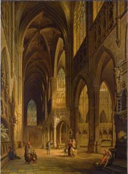 'vue Du Transept De L'eglise Cathedrale D'amiens' - view 1