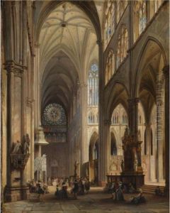 Cathedral Interior by Jules Victor Genisson
