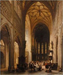 Cathedral Interior by Jules Victor Genisson