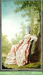 Mrs de Senac wife of the general farmer by Louis Carrogis Carmontelle