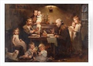 Le Repas De Famille by Henri-Jules-Jean Geoffroy (Geo)
