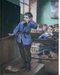 La Lecon De Calcul by Henri-Jules-Jean Geoffroy (Geo)