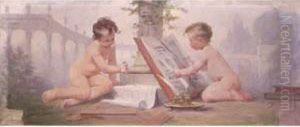 Deux Enfants Jouant Deux Enfants Jouant