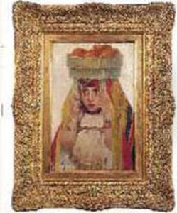 Petite Berbere, Porteuse D'oranges by Henri-Jules-Jean Geoffroy (Geo)