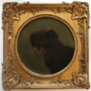 Portrait Of A Terrier by George Earl