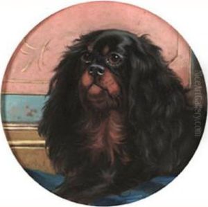 A Black And Tan King Charles Spaniel by George Earl