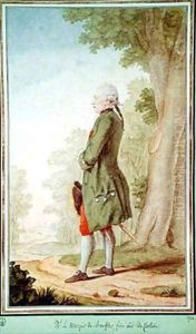 Charles Marc Jean 1736-85 Marquis de Boufflers and Frand Bailli de Beauvais 1764 by Louis Carrogis Carmontelle