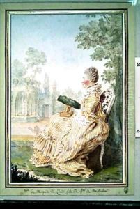 Claudine Cesarine de La Tour du Pin Marquise dEchoisy by Louis Carrogis Carmontelle