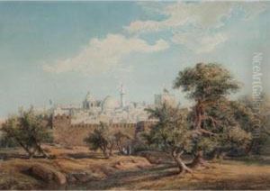 View Of Jerusalem by Friedrich Otto Georgi