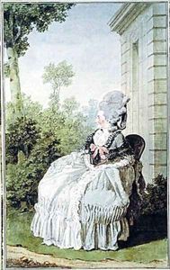 Francoise-Bernarde-Therese-Eugenie de Roy de Vaquieres, Marquise de Coetlogon by Louis Carrogis Carmontelle