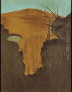 Paesaggio In Controluce by Cornelio Geranzani