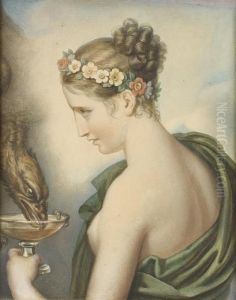 Hebe Abreuvant Jupiter Transforme En Aigle by Baron Francois Gerard