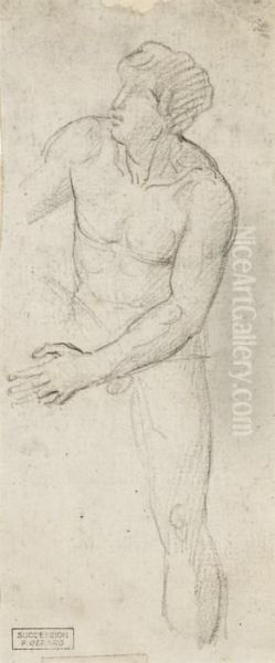 Homme Nu Regardant - view 1
