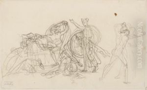 Guerrier S'elevant Contre Une Deesse by Baron Francois Gerard