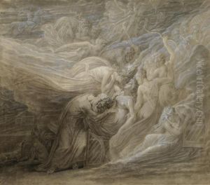 The Death Of Malvina by Baron Francois Gerard