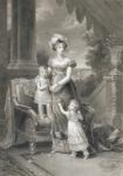 Portraitde Caroline Murat Entouree De Ses Enfants - view 1