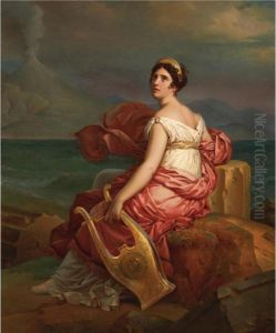 Corinne Au Cap Misene by Baron Francois Gerard