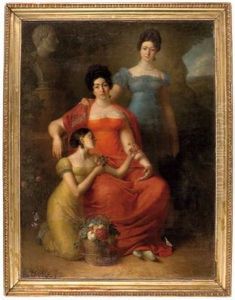 Drei Damen Des Hochadels by Baron Francois Gerard