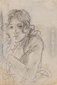Jeune Homme En Buste Vu De Profil Vers La Gauche (verso); Etude D'architecture (verso)