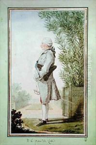 Louis-Joseph de Bourbon (1736-1818) Prince de Conde by Louis Carrogis Carmontelle