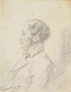 Profile Portrait Of Baron Dominique Vivant-denon by Baron Francois Gerard