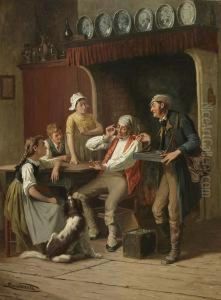"der Brillenverkaufer" Im Gepflegten Bauerlichen Interieur "der Brillenverkaufer" Im Gepflegten Bauerlichen Interieur
