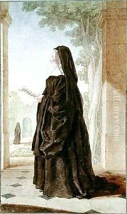 Madame de Montlouis from the Abbey of St. Remi by Louis Carrogis Carmontelle