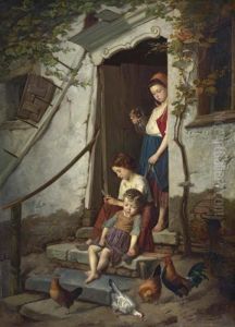 The Farm Children. 1867. by Theodore Gerard