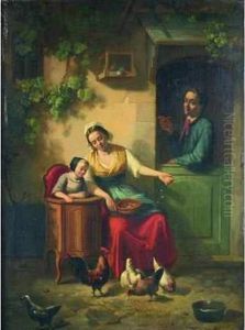 La Lecon De La Fermiere by Theodore Gerard
