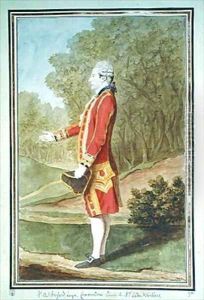 Monsieur de Brossard, Equerry to Louis Philippe d'Orleans by Louis Carrogis Carmontelle