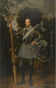 Portrait Of Sir James Scudamore by Marcus Ii Gerards