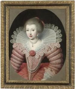 Portrait Of A Lady by Marcus Ii Gerards