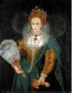 Portrait Of Queen Elizabeth I by Marcus Ii Gerards